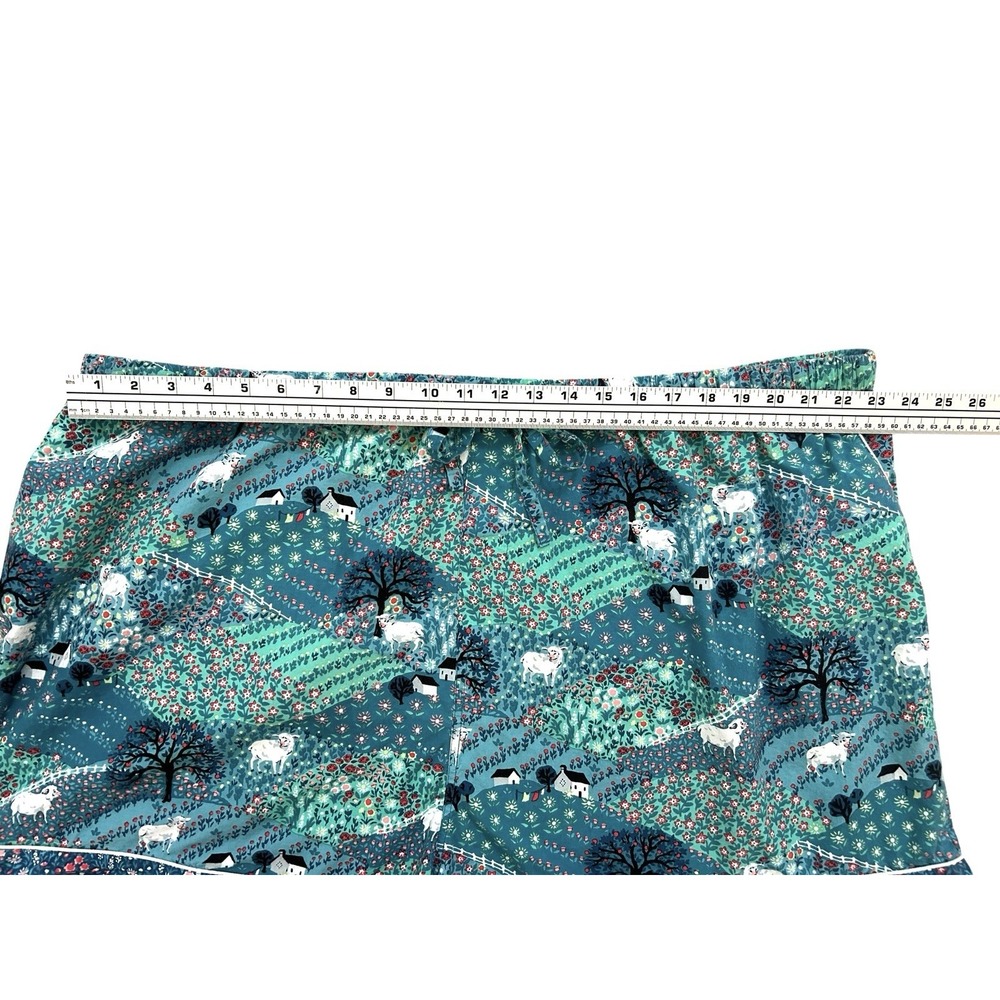 Printfresh Rolling Hills Shorts Pajama Set 4X Sheep Farmhouse Organic Cotton - Picture 11 of 16